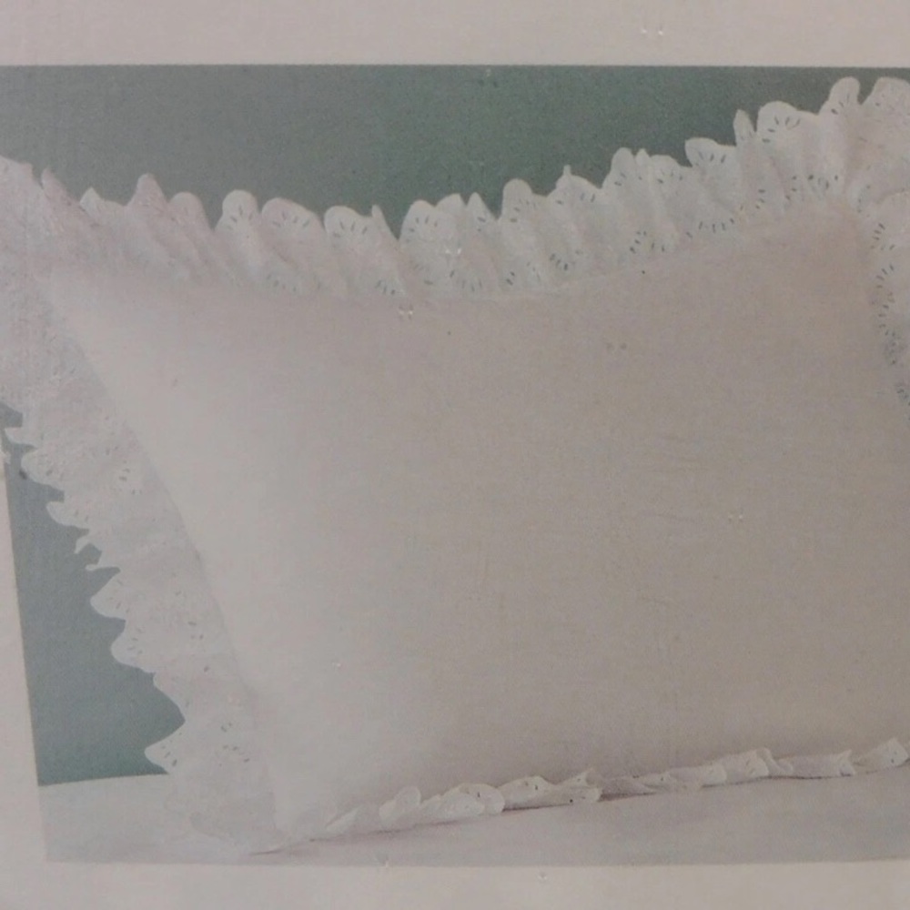 Home Classics | Eyelet Ruffle Trim KiNG Pillow Sham Case